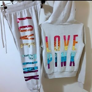 VS-PINK limited edition rainbow bling set